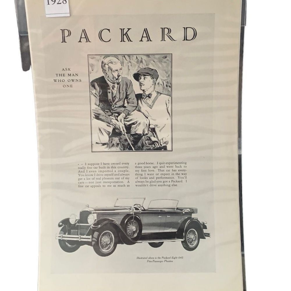 Vintage 1928 Packard Ask The Man Who Owns One Ad Advertisement